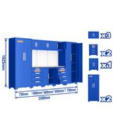 Wadfow 8-Piece Heavy-Duty Modular Garage Cabinet System - WCS3A08