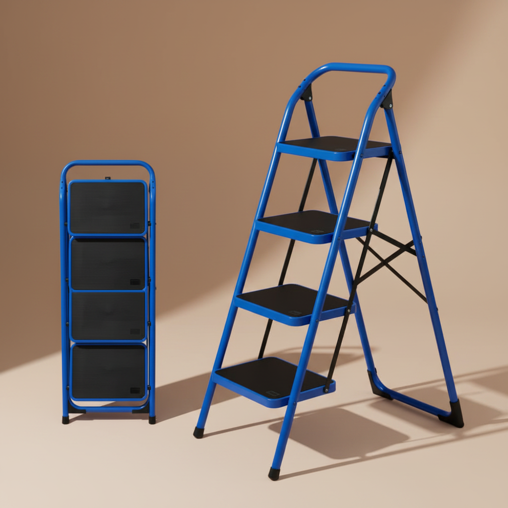 Wadfow 4-Step Steel Platform Ladder 150kg - WLD1A04
