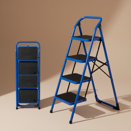 Wadfow 4-Step Steel Platform Ladder 150kg - WLD1A04