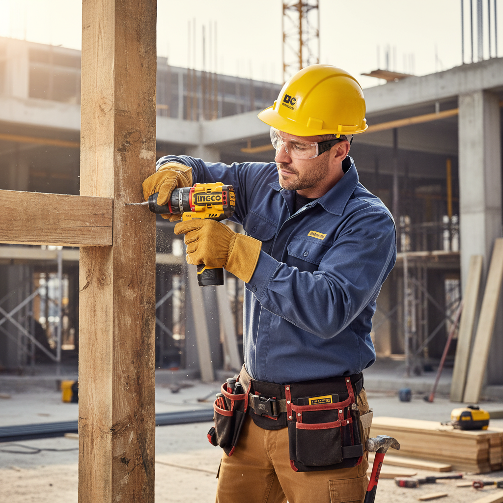 Ingco 16V Brushless Cordless Impact Drill 13mm with 2 x 2.0Ah Batteries & Charger - CIDLI166062