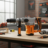 Coofix Heavy-Duty Electric Rotary Hammer 1500W with Variable Speed & 40mm Drill Capacity - 27312