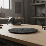 Sait 180mm Black Silicon Carbide Fibre Sanding Disc P60 - P120 - SAITDISC-B-C-X