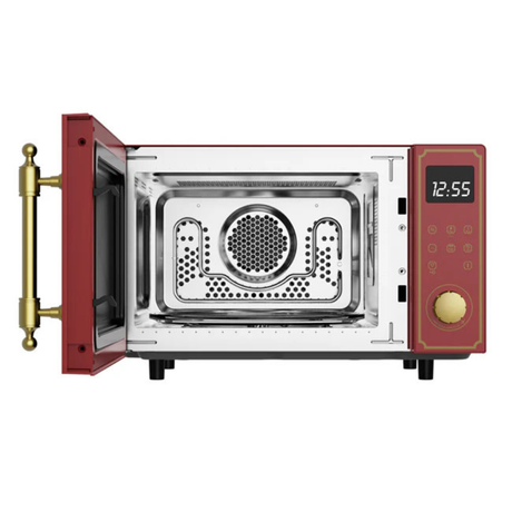 Kaiser Empire Freestanding Microwave Oven 900W | Bordeaux Red, Ivory & Black