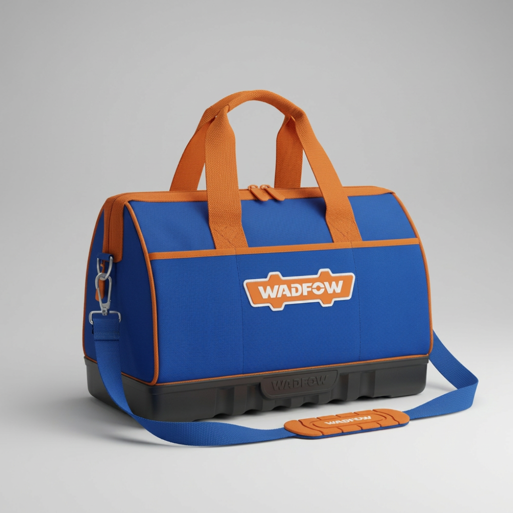 Wadfow 16" Heavy-Duty Tool Bag with Reinforced Plastic Base - WTG3216