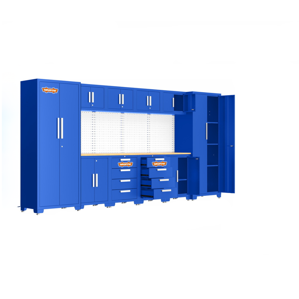 Wadfow 10-Piece Heavy-Duty Modular Garage Cabinet System - WCS3A10