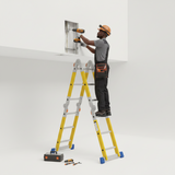Wadfow 150kg Multipurpose Fibreglass Folding Ladder | 4 x 3 & 4 x 4