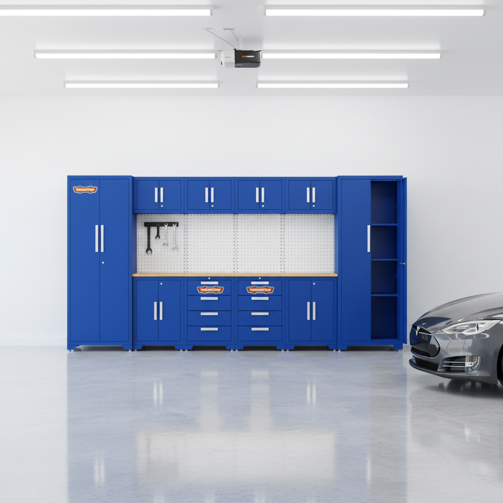 Wadfow 10-Piece Heavy-Duty Modular Garage Cabinet System - WCS3A10