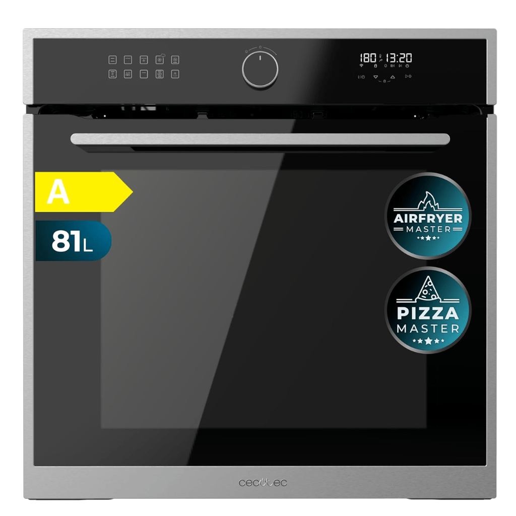 Cecotec Bolero Hexa 60cm Digital Built-In Multifunction Oven 3400W with 81L Capacity & 11 Cooking Functions | Edge & Matt