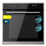 Cecotec Bolero Hexa 60cm Digital Built-In Multifunction Oven 3400W with 81L Capacity & 11 Cooking Functions | Edge & Matt