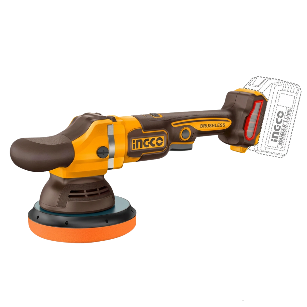 Ingco 20V Brushless Cordless Polisher 150mm (6") with 4.0Ah Battery & Charger - APLI20158