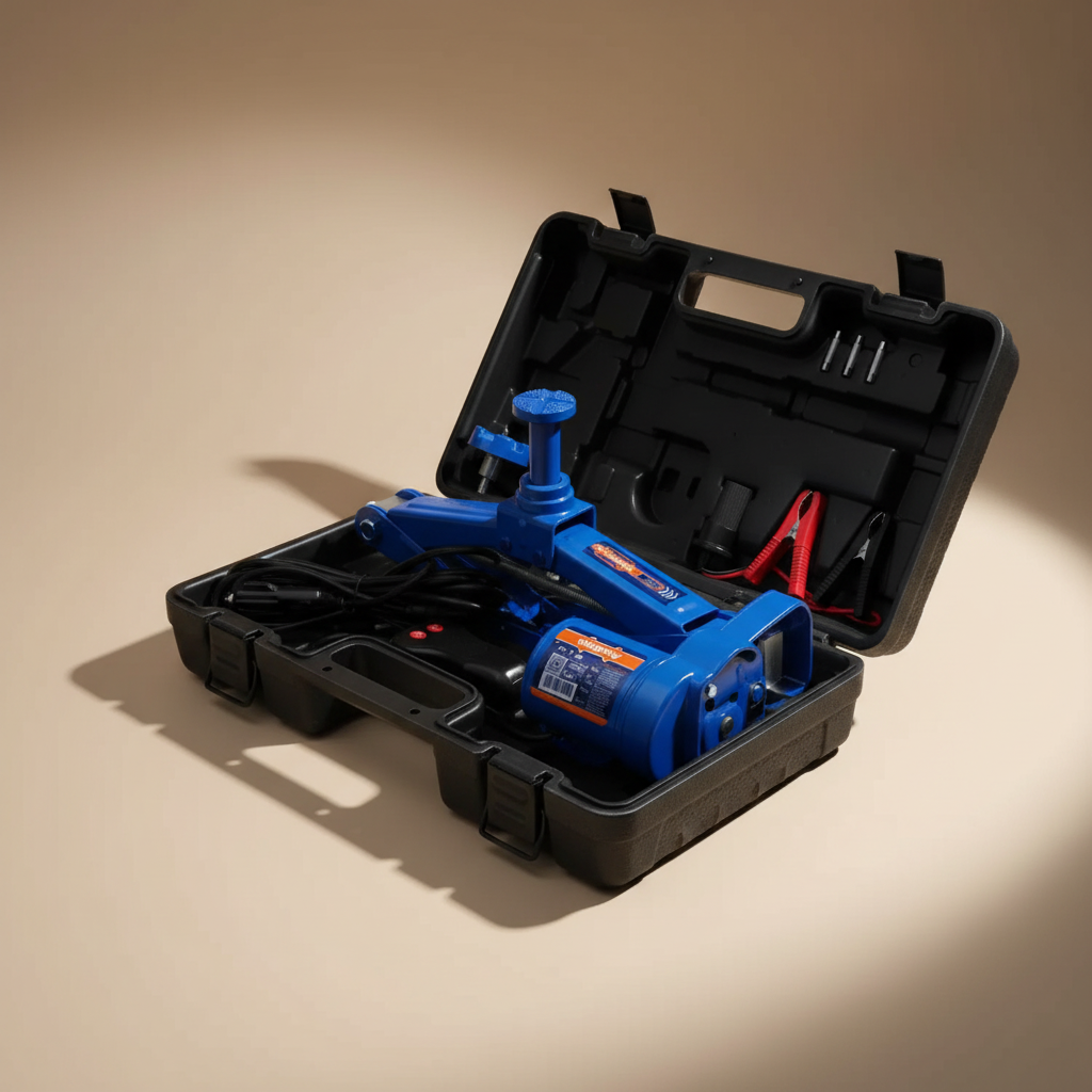 Wadfow 2-Ton 12V Electric Scissor Jack 100W with 420mm Max Lifting Height - WHJ4D02