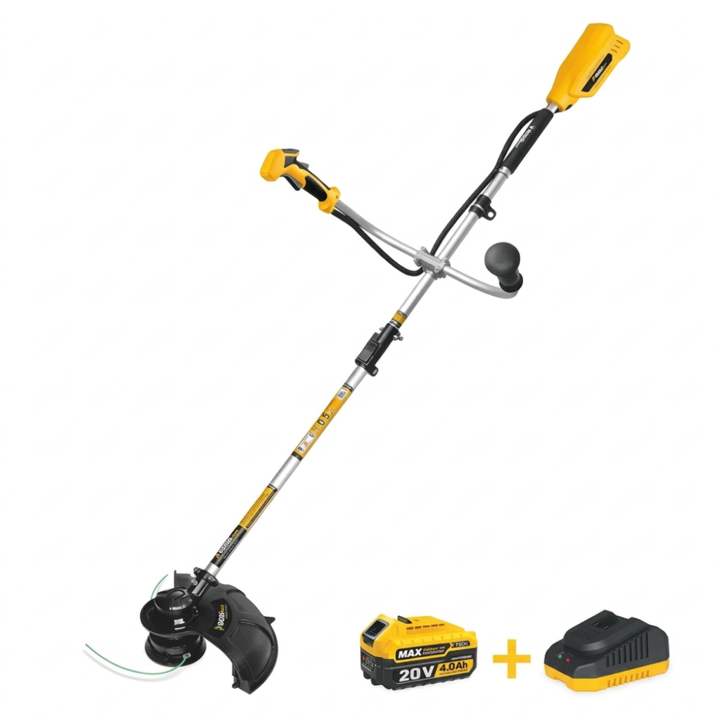 SGS 20V Brushless Cordless Grass Trimmer and Brush Cutter Set with 4.0Ah Battery & Charger - SGS5335