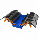 Wadfow 18" Heavy-Duty 5-Tray Plastic Tool Box with Steel Handle - WTB4305