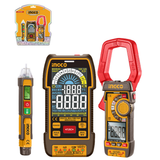 Ingco 3-Piece Electrical Test Kit with Digital Multimeter, AC/DC Clamp Meter & Voltage Detector - COS24069