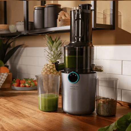Cecotec Juice&Live Slim Cold-Press Juicer 200W with 82mm Feed Chute - 101572