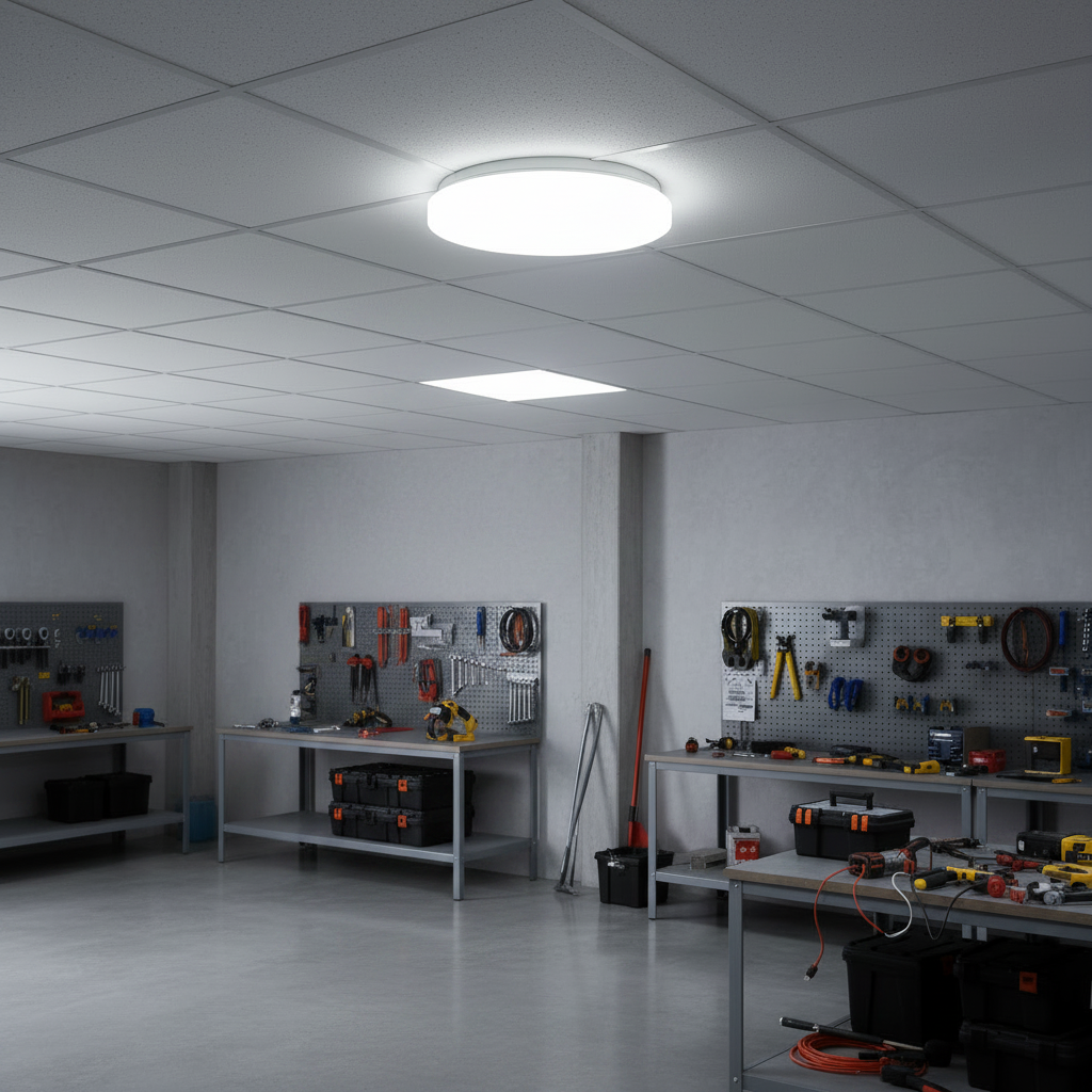 Wadfow 12W LED Ceiling Lamp with 6500K Daylight Output - WDN45121A