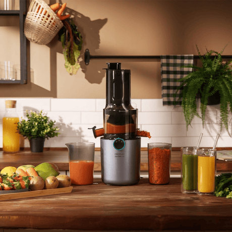 Cecotec Juice&Live Slim Cold-Press Juicer 200W with 82mm Feed Chute - 101572