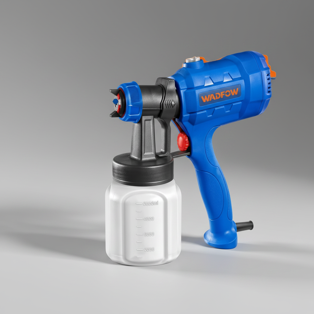 Wadfow 450W Electric Paint Spray Gun with 800ml Container - WEG1A16