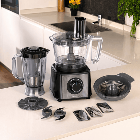 Cecotec Paprika 3.5L Stainless Steel Food Processor 2000W with 2-Speed and Pulse Function - 4361