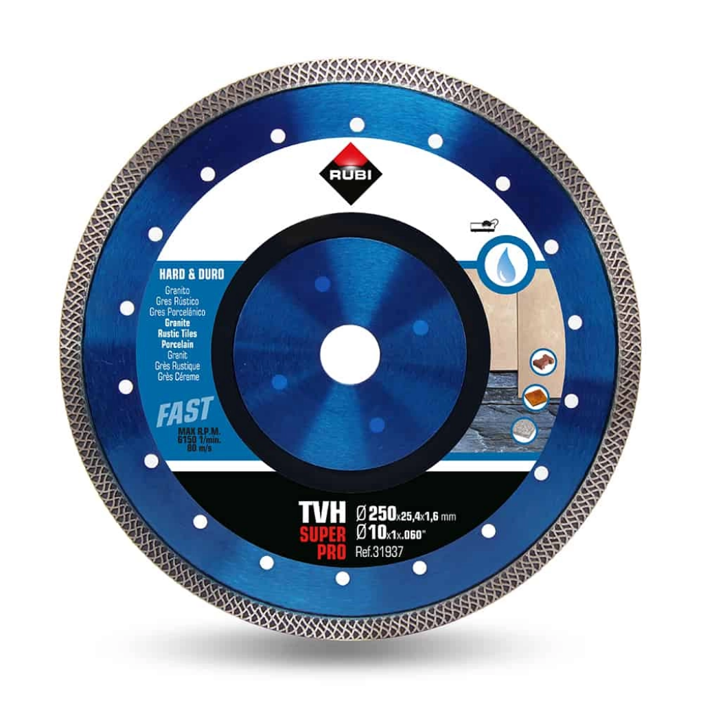 Rubi TVH Superpro Turbo Viper Diamond Cutting Disc for Hard Materials | 250mm - 350mm