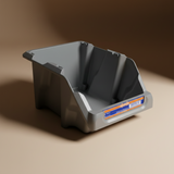 Wadfow 4-Piece 16.5L Stackable Plastic Storage Bin Set - WTB0606