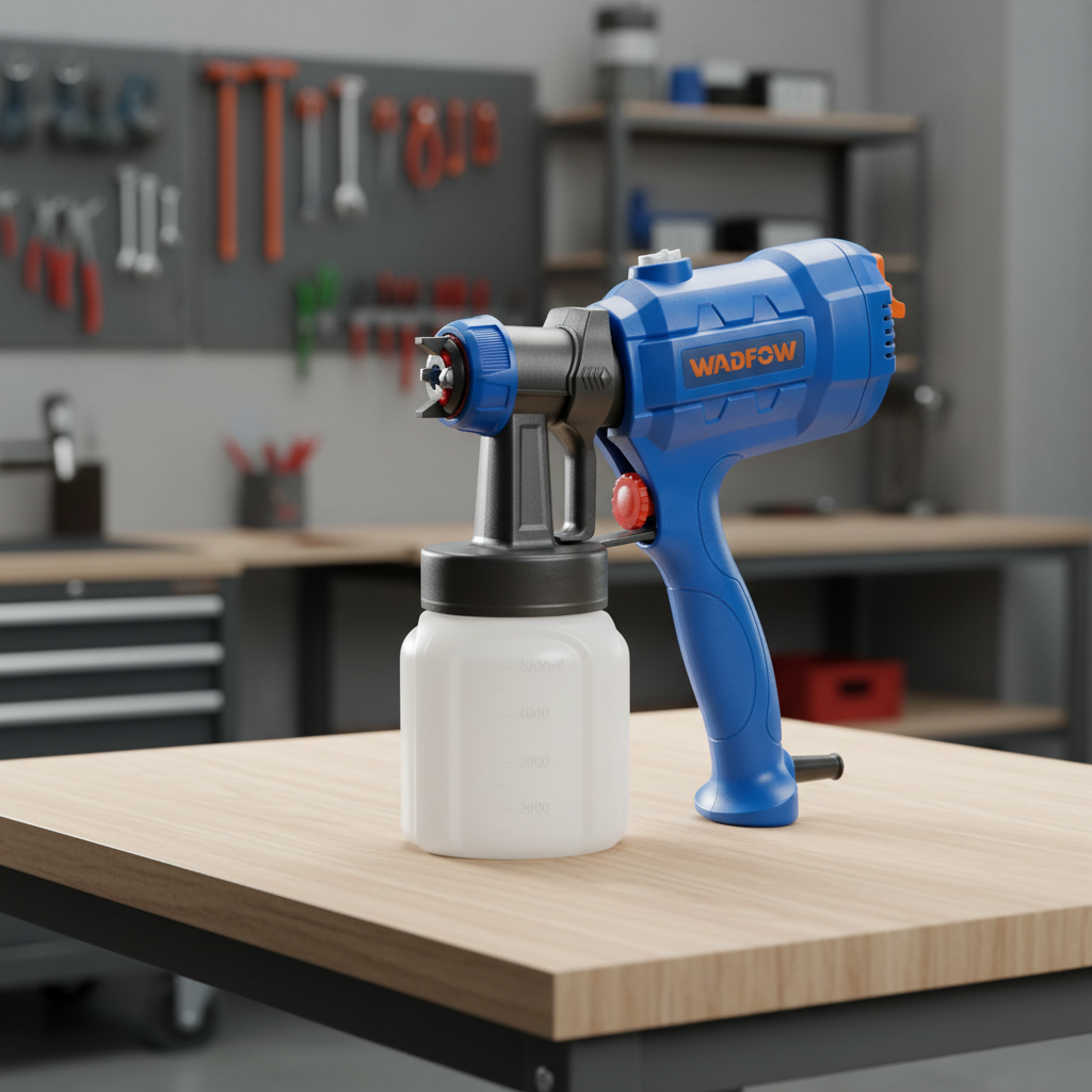 Wadfow 450W Electric Paint Spray Gun with 800ml Container - WEG1A16