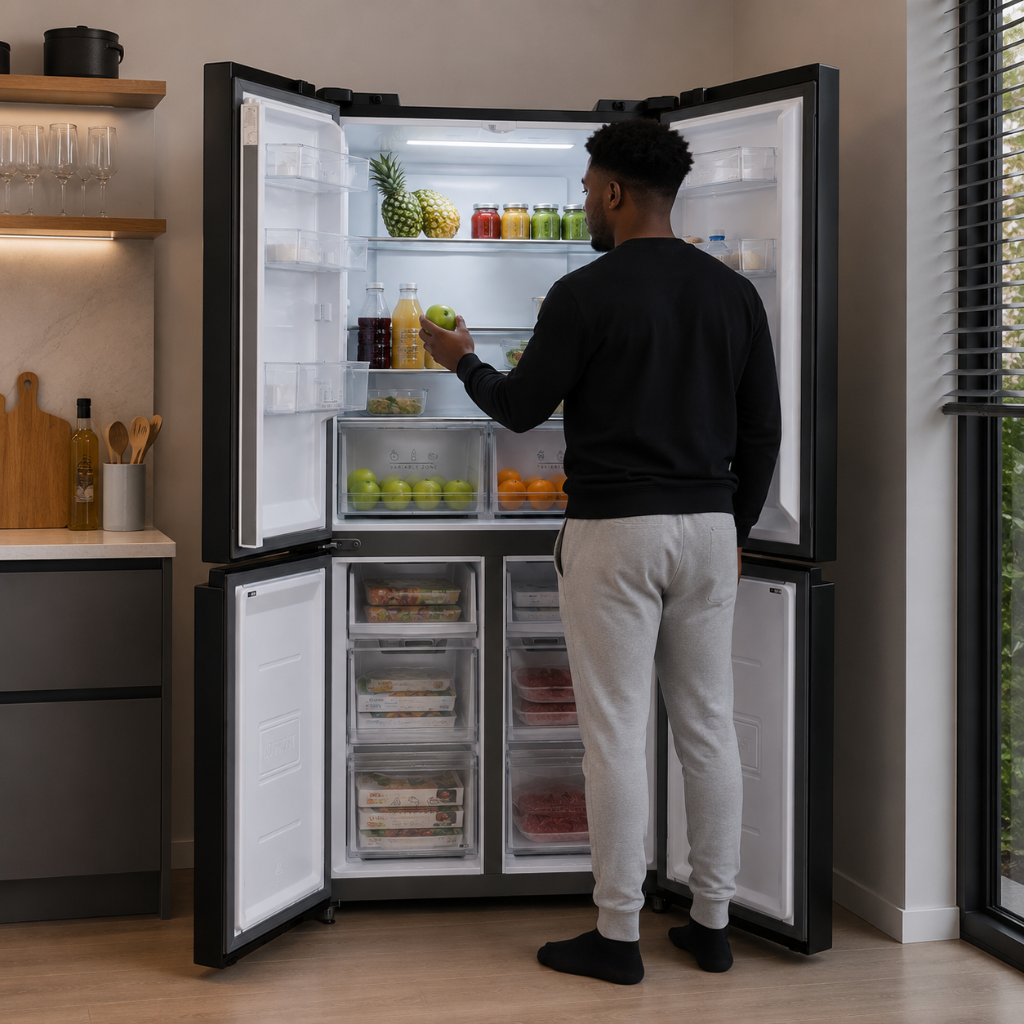 Luxell 424L No-Frost 4-Door Refrigerator with Smart Inverter - LXMD-470