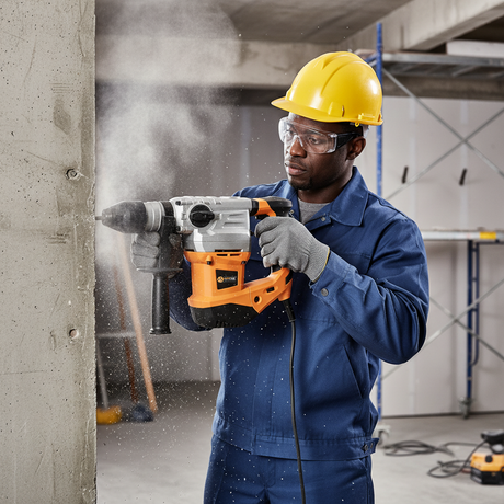 Coofix Heavy-Duty Electric Rotary Hammer 1500W with 32mm Drill Capacity - 27313