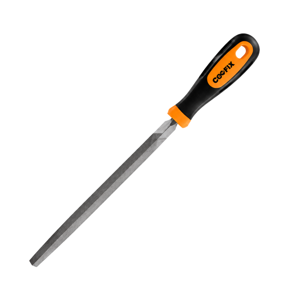 Coofix T12 Square Steel File with Two-Colour TPR Handle | 200mm, 250mm & 300mm