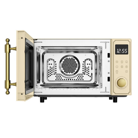 Kaiser Empire Freestanding Microwave Oven 900W | Bordeaux Red, Ivory & Black