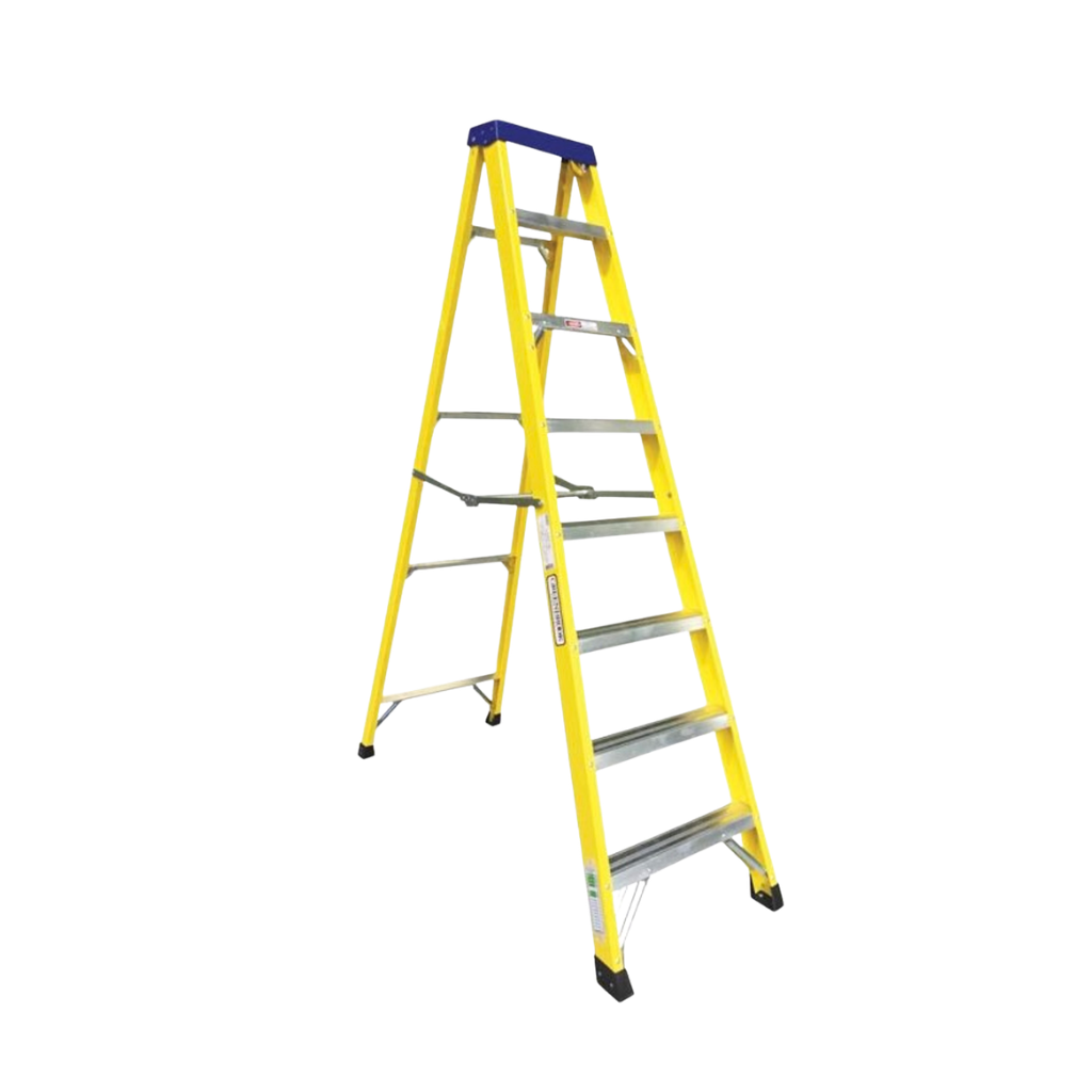 Tera V2 LDGF10 Series Single-Sided Fibreglass Platform Step Ladder | 8 & 10 Steps