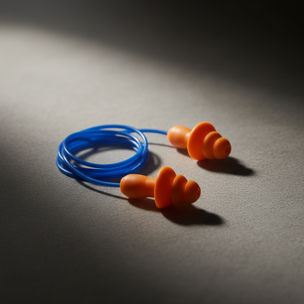 Wadfow Reusable Triple-Flange TPE Earplugs with 26dB Noise Reduction Rating - WEA3225
