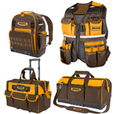 Ingco 4-Piece Professional Tool Bag Set with Tool Vest & Backpack - COS230914