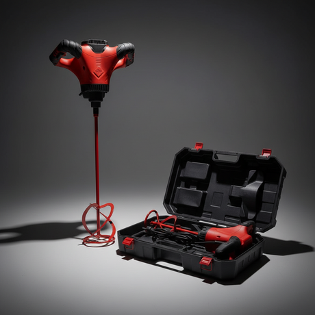 Rubi Rubimix-9 Supertorque Electric Paint & Mortar Mixer with Carrying Case 1800W - RUBI-26974