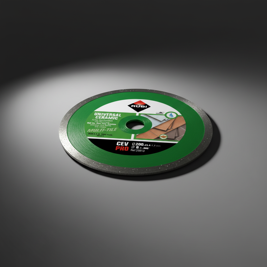 Rubi CEV-250 Pro Continuous Rim Ceramic Tile Diamond Cutting Disc 250mm - RUBI-25934