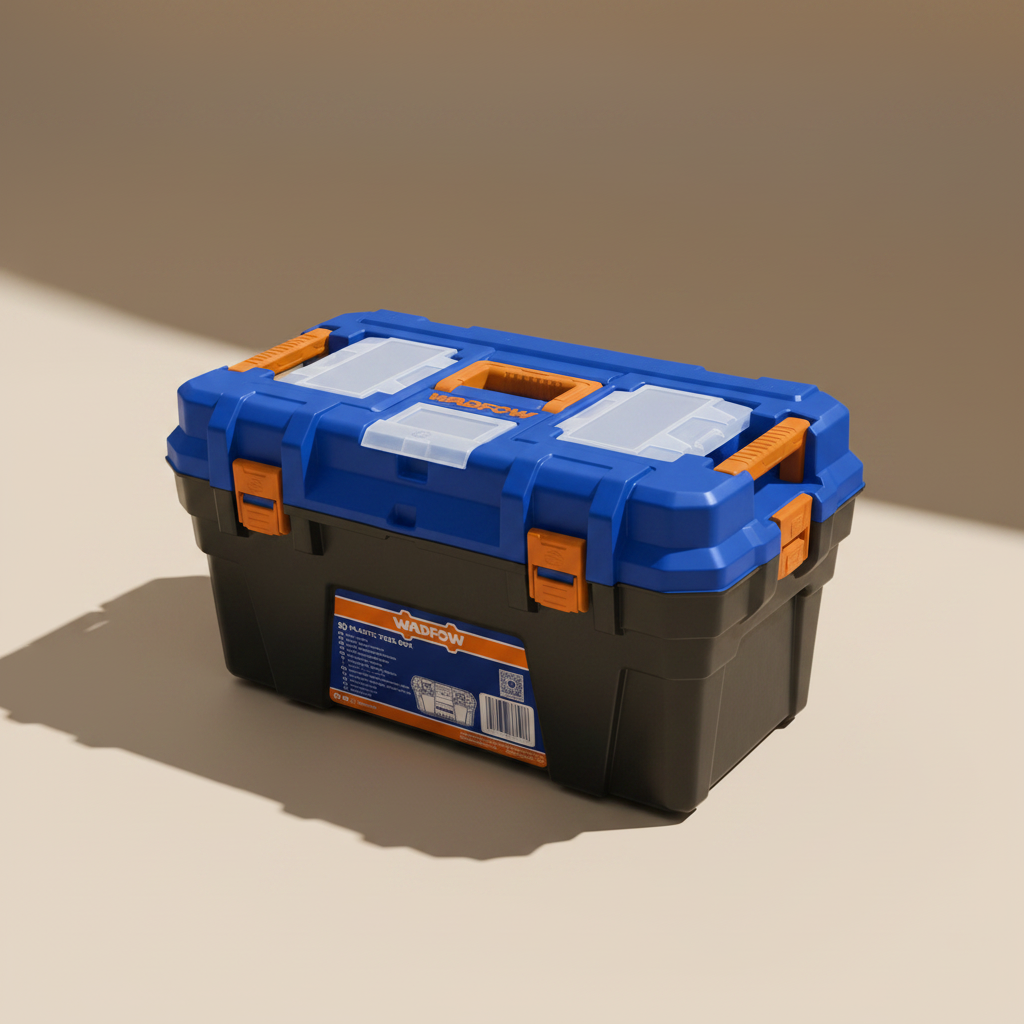 Wadfow 24" Heavy-Duty Plastic Tool Box - WTB1324