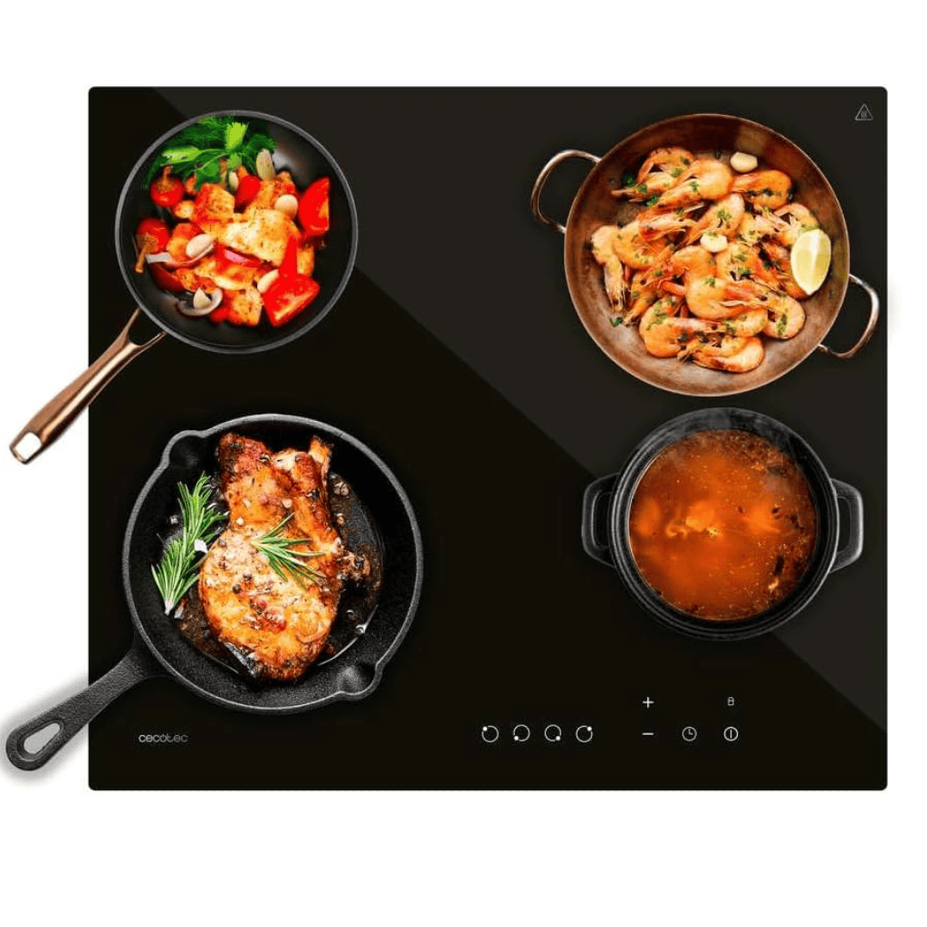 Cecotec Bolero Squad 60cm Four-Zone Ceramic Electric Hob 6000W with 9 Power Levels - 1968