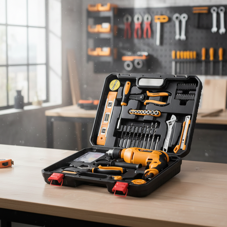 Coofix 114-Piece Tool Set with 710W Electric Impact Drill - 27351