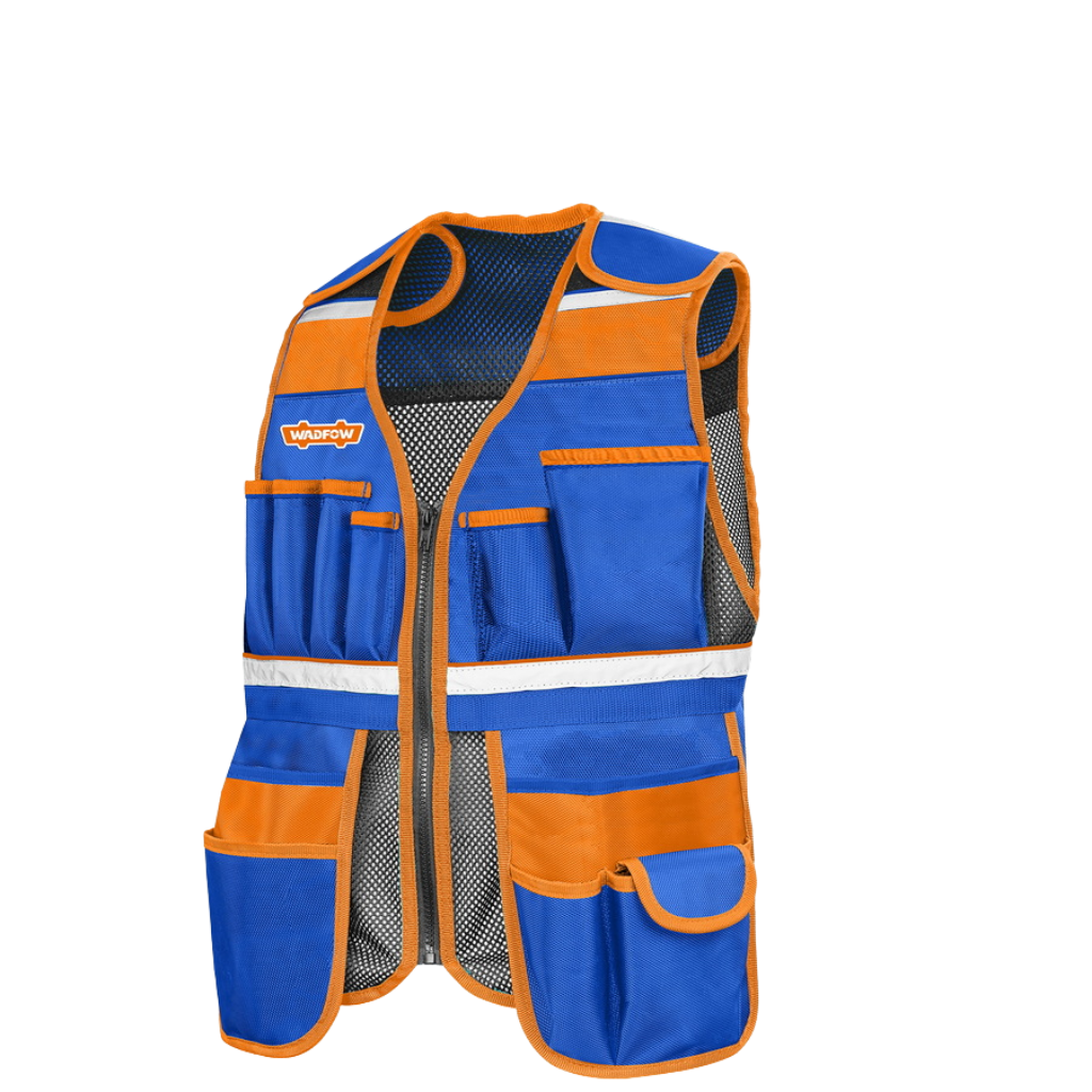 Wadfow Adjustable Tool Vest with 11 Reinforced Pockets - WTG6105