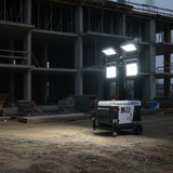 NRG 5.5kW Diesel Generator Tower Light with 4 × 400W Lights, 6m Manual Mast & 16L Tank - NR188FE
