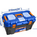 Wadfow 24" Heavy-Duty Plastic Tool Box - WTB1324
