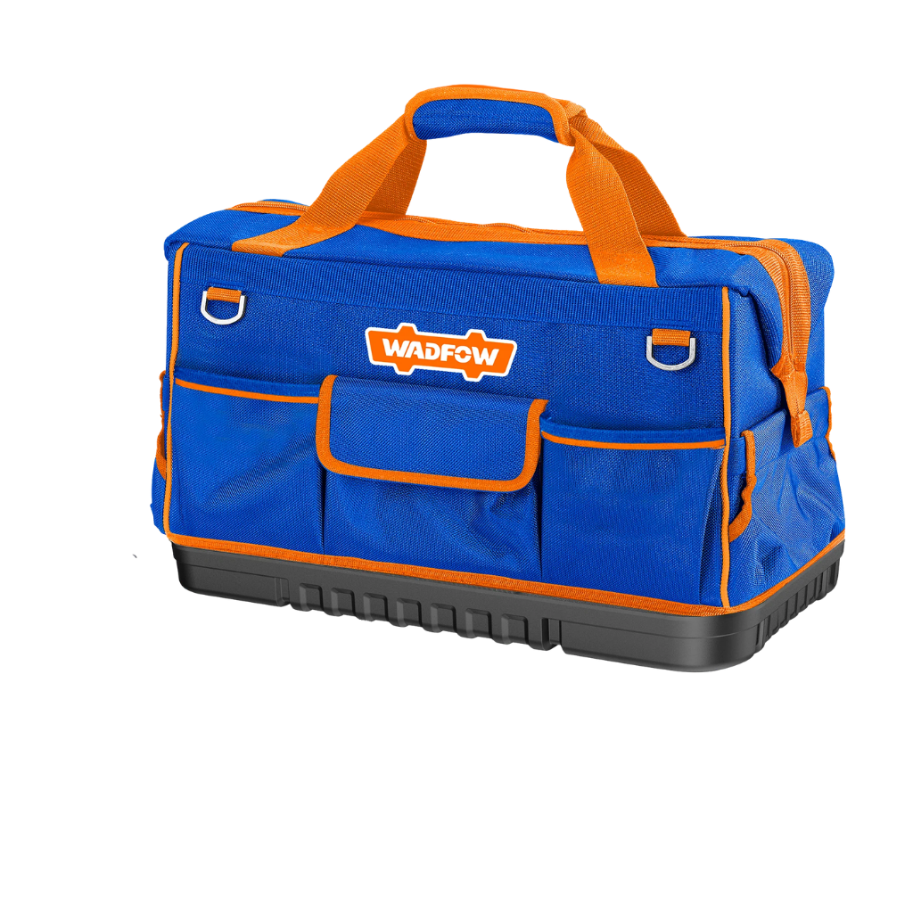 Wadfow 19" Heavy-Duty Tool Bag with Reinforced PP Plastic Base - WTG3120