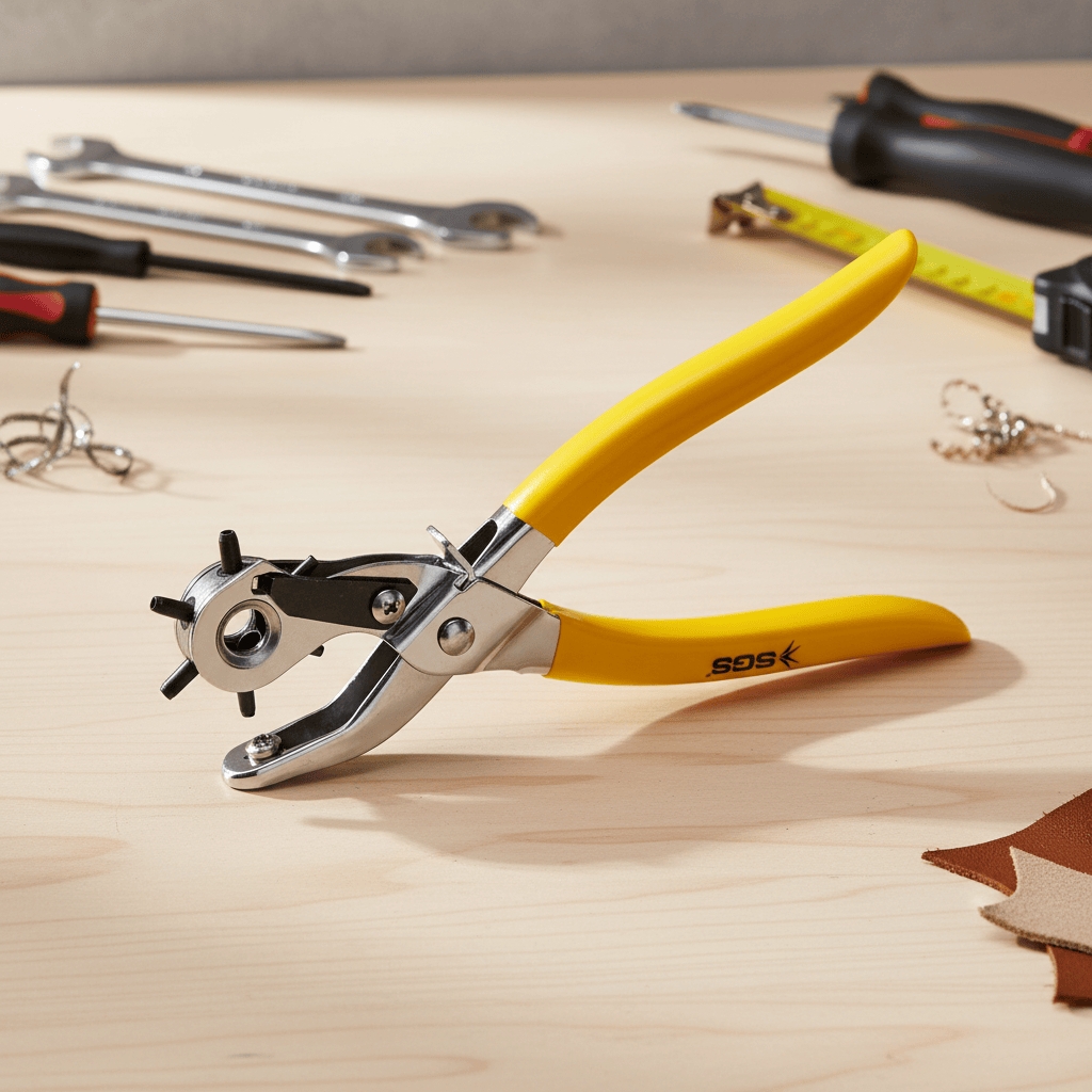 SGS 6-Size Revolving Leather & Belt Hole Punch Plier - SGS1080