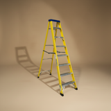 Tera V1 LDF100 Series Single-Sided Fibreglass Platform Step Ladder | 6 & 7 Steps