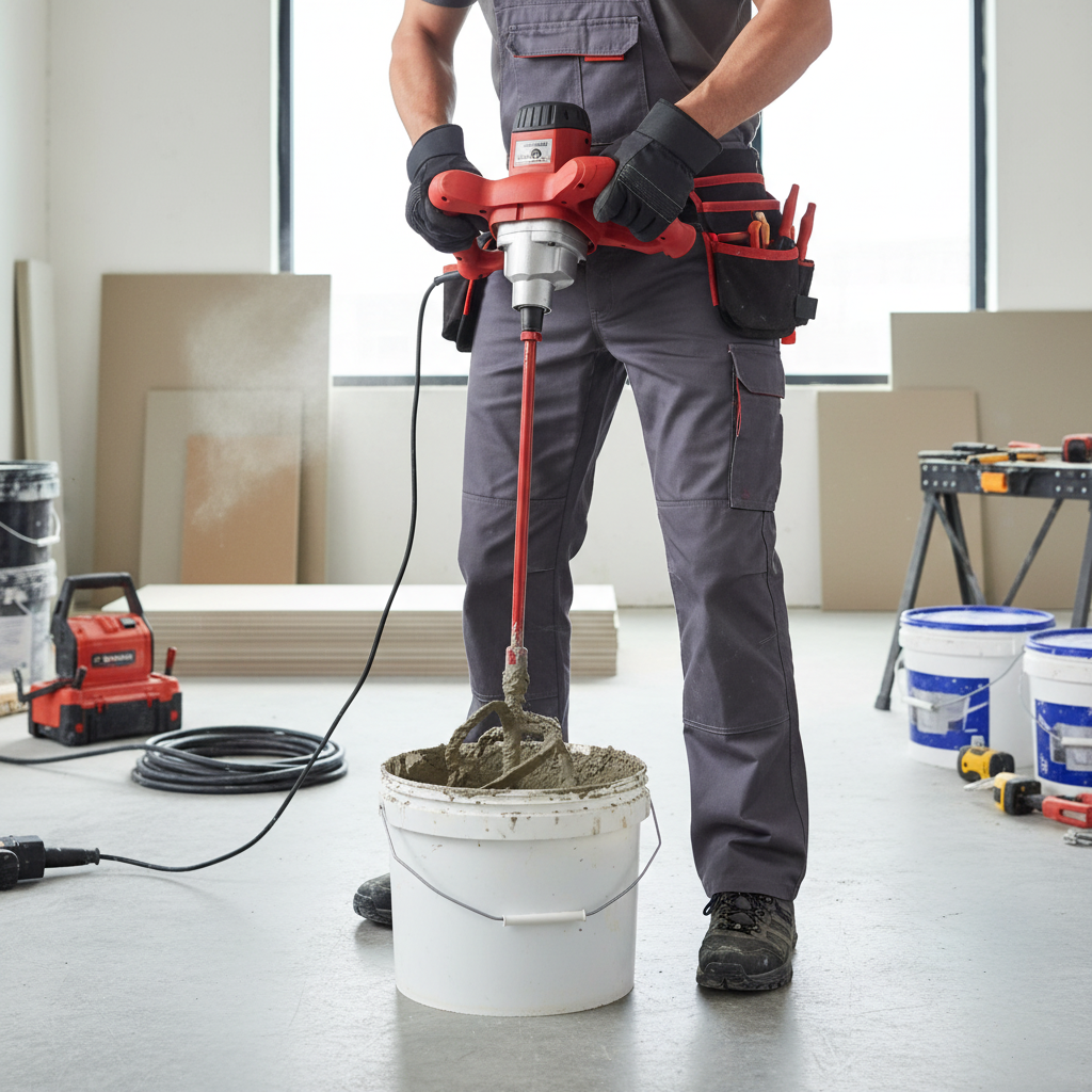 Rubi Rubimix-7 Electric Paint & Mortar Mixer with UK Configuration 1200W - RUBI-26902