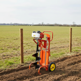 Power 2HP Trolley-Mounted Gasoline Earth Auger 63.3cc with 300 × 800mm Bit - ED-630A