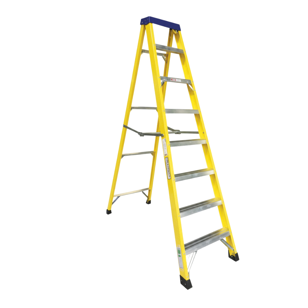 Tera V1 LDF100 Series Single-Sided Fibreglass Platform Step Ladder | 6 & 7 Steps