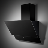 Luxell 60cm Angled Glass Cooker Hood with 650m³/h Extraction & Touch Control - DA6-835