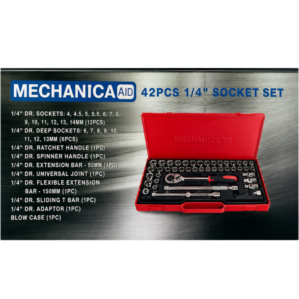 Mechanica 42-Piece 1/2" Drive Socket Set - ME42-MI