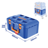 Wadfow Stackable PP Plastic Toolbox WTB Series | 16" & 19"